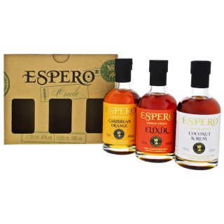 Espero Creole Giftset (Orange/Coconut&Rum/Elixir) 3 x 0,2 ltr.