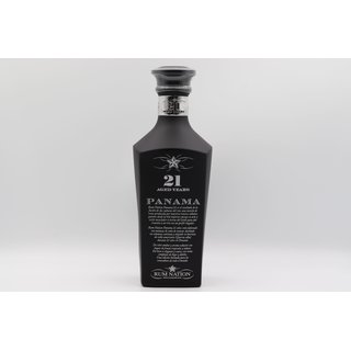 Rum Nation Panama 21 Jahre 0,7 ltr. Black Decanter Edition