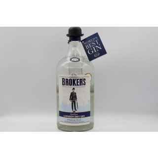 Brokers London Dry Gin 47,0% Vol. 1,75 Liter