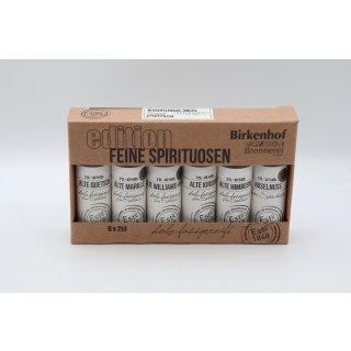 Birkenhof Tasting-Set Edition "Feine Spirituosen"  6 x 0,02 ltr. im Cognacfass gereift