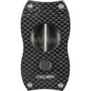 COLIBRI Zigarrenabschneider V-Cut schwarz/Carbondruck Kerbschnitt 23mm