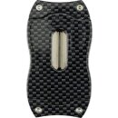 COLIBRI Zigarrenabschneider V-Cut schwarz/Carbondruck Kerbschnitt 23mm