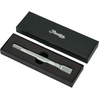 Passatore Drawpoker Alu eloxiert silber mit 2 integrierten Rundcuttern