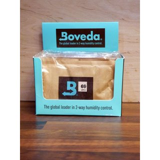 Boveda Humidipak 69 % RH  12 Beutel a 60 Gramm einzeln Cellophaniert